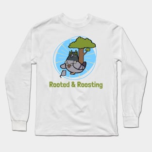 Rooted & Roosting Druid Pigeon Long Sleeve T-Shirt